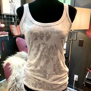 Sharon Segal floral burnout tee